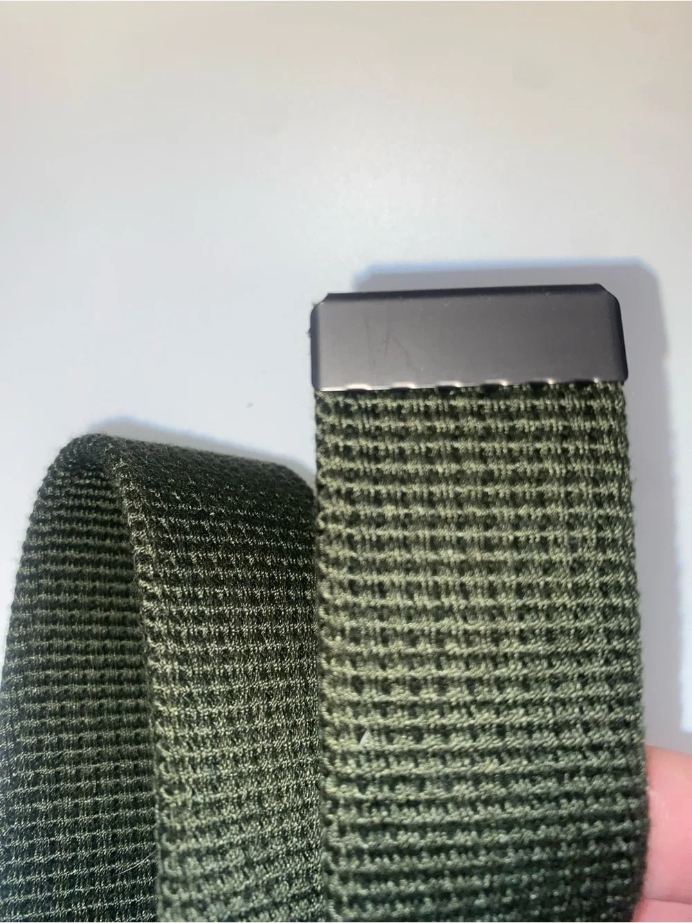 Boy Scouts of America BSA Green Canvas Webbing Belt Adjustable Metal Buckle